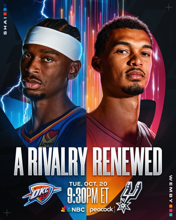 官方认证的宿敌！NBA官方发布雷马大战海报：宿敌重逢