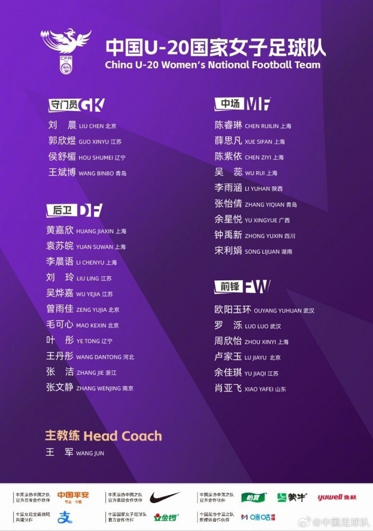 博主：中国U20女足热身赛9